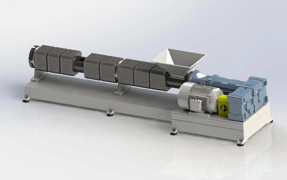Afrika Müşterisi için Çift Vidalı Plastik Geri Dönüşüm Ekstruder Siparişi