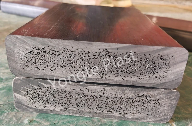 200x50mm Geri Dönüşümlü Katı Plastik Kereste Makinesi Başarıyla Test Edildi