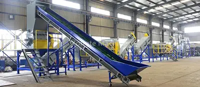 WPC production line for recycled PP/PE-plastic wastage recycling machine