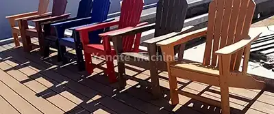 Plastic lumber chair